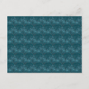 Dark Blue Green Dragon Scales Postcard Postkarte