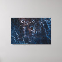 Dark Blue Ice Abstrakt Art Foto