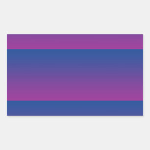 Dark Blue & Lila Ombre Rechteckiger Aufkleber