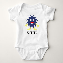 Dark Blue Monster Säugling Outfit Baby Strampler
