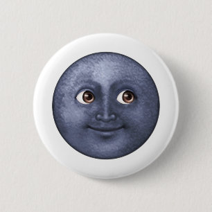 Dark Blue Moon - Emoji Button