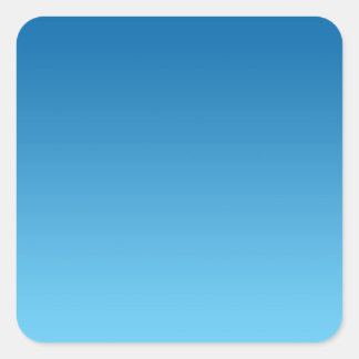Dark Blue Ombre Quadratischer Aufkleber