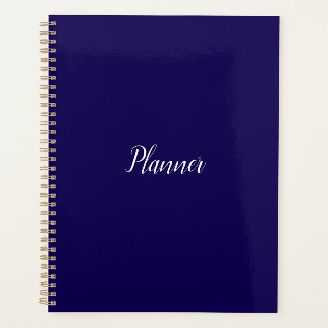Dark Blue Planner Planer (Vorderseite)