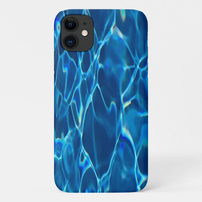 Dark Blue Pool Water Case-Mate iPhone Hülle (Rückseite)