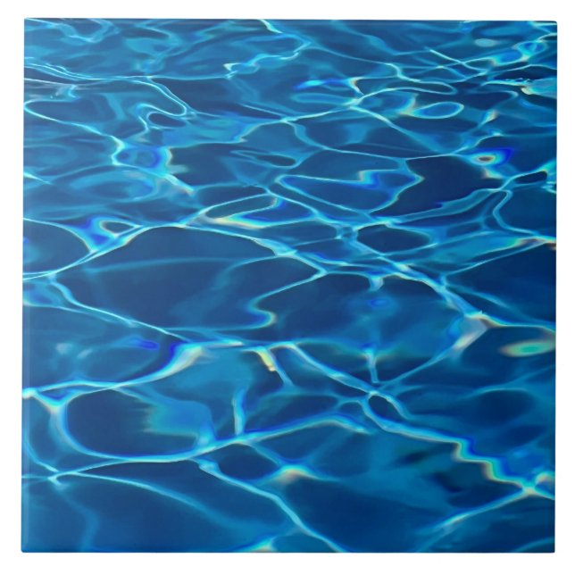 Dark Blue Pool Water Fliese (Vorderseite)