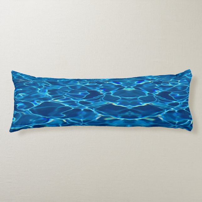 Dark Blue Pool Water Seitenschläferkissen (Vorderseite)