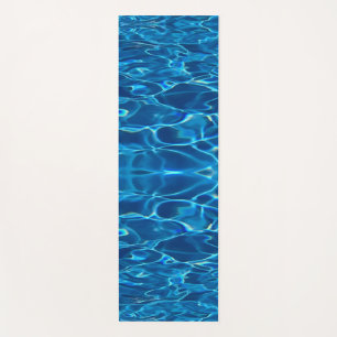 Dark Blue Pool Water Yogamatte