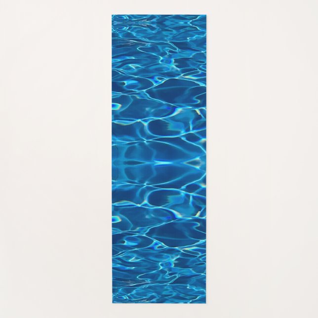 Dark Blue Pool Water Yogamatte (Vorderseite)