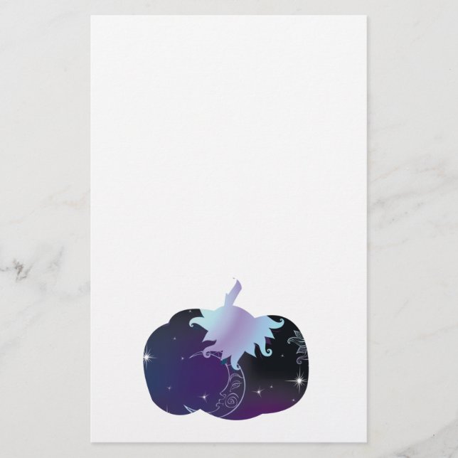 Dark Blue Pumpkin Briefpapier (Vorderseite)