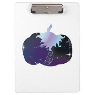 Dark Blue Pumpkin Klemmbrett