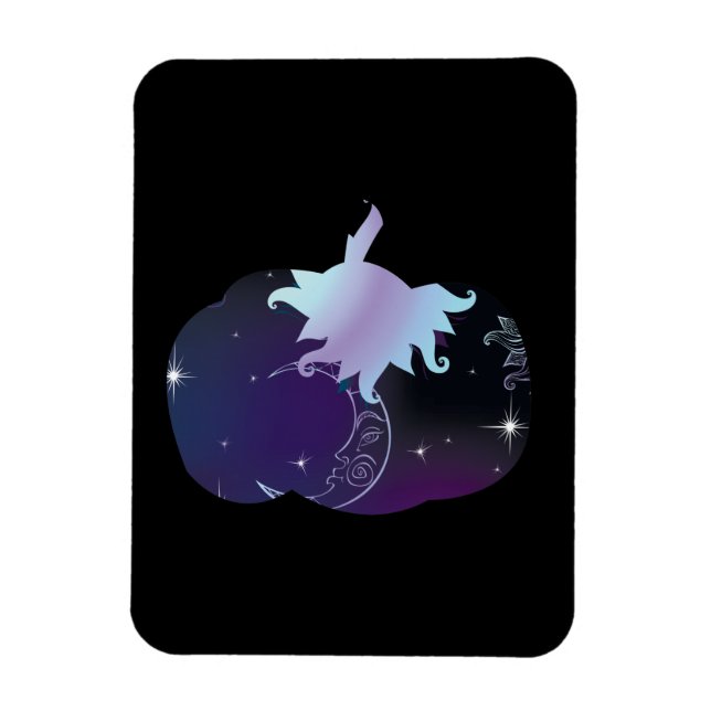 Dark Blue Pumpkin Magnet (Vertikal)