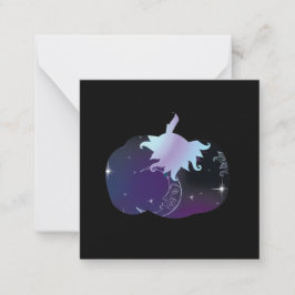 Dark Blue Pumpkin Mitteilungskarte