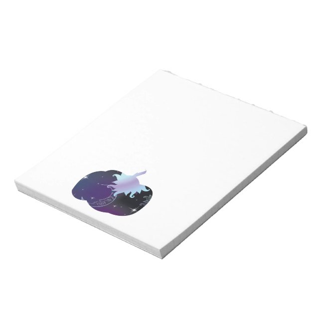 Dark Blue Pumpkin Notizblock (Rotiert)