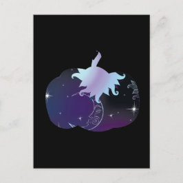 Dark Blue Pumpkin Postkarte