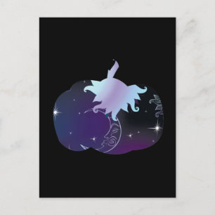 Dark Blue Pumpkin Postkarte