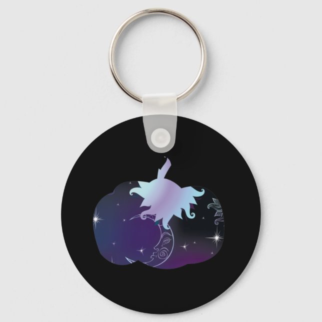 Dark Blue Pumpkin Schlüsselanhänger (Vorderseite)