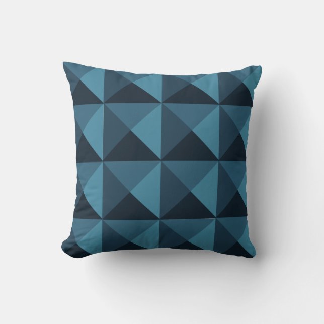 Dark Blue Pyramids Kissen (Vorderseite)