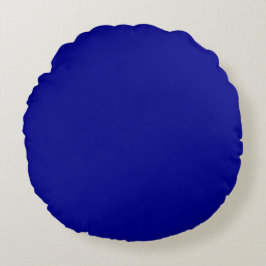 Dark Blue Round Pillow Rundes Kissen