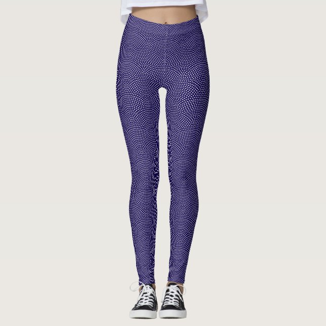 Dark Blue Same Komon (Haihaut) Leggings (Vorderseite)