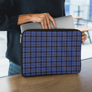 Dark Blue Scottish Tartan Laptopschutzhülle