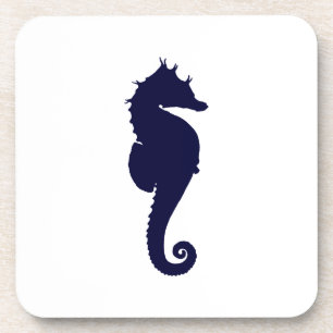 Dark Blue Seepferd Untersetzer