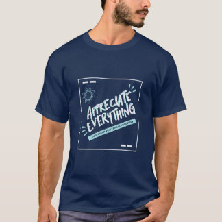 Dark Blue Simple Modern Typografy T - Shirt