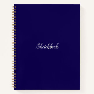 Dark Blue Sketchbook Notizbuch