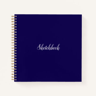 Dark Blue Sketchbook Notizbuch