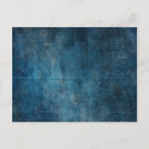 Dark Blue Sky in Space with Vintage Writing Postkarte