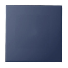 Dark Blue Solid Matches Blue & White Woodland Fliese