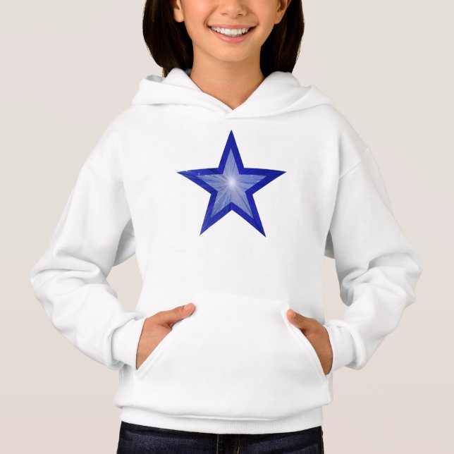 Dark Blue Star Hoodie (Vorderseite)