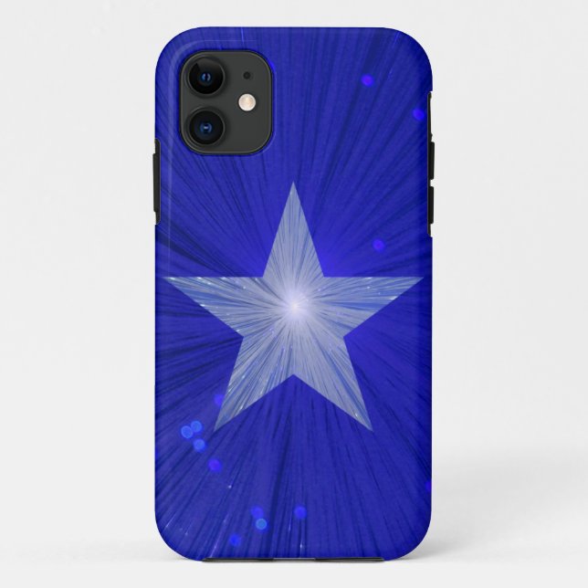 Dark Blue Star iPhone Gehäuse Case-Mate iPhone Hülle (Rückseite)