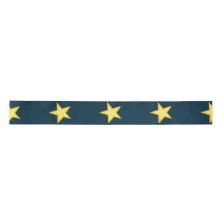 Dark Blue Starry Night Ribbon Satinband