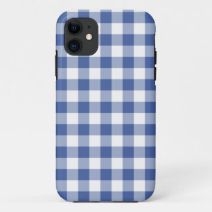 Dark Blue und White Karo Gingham Pattern Case-Mate iPhone Hülle