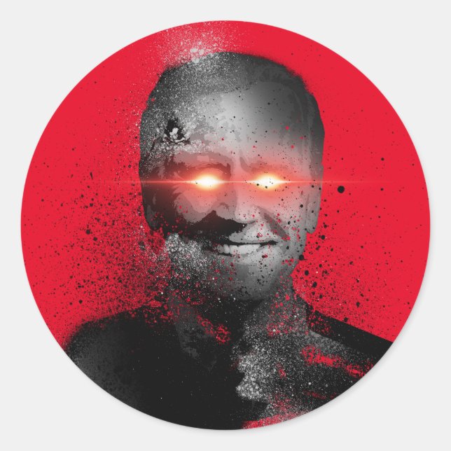 Dark Brandon Runder Aufkleber (Vorderseite)