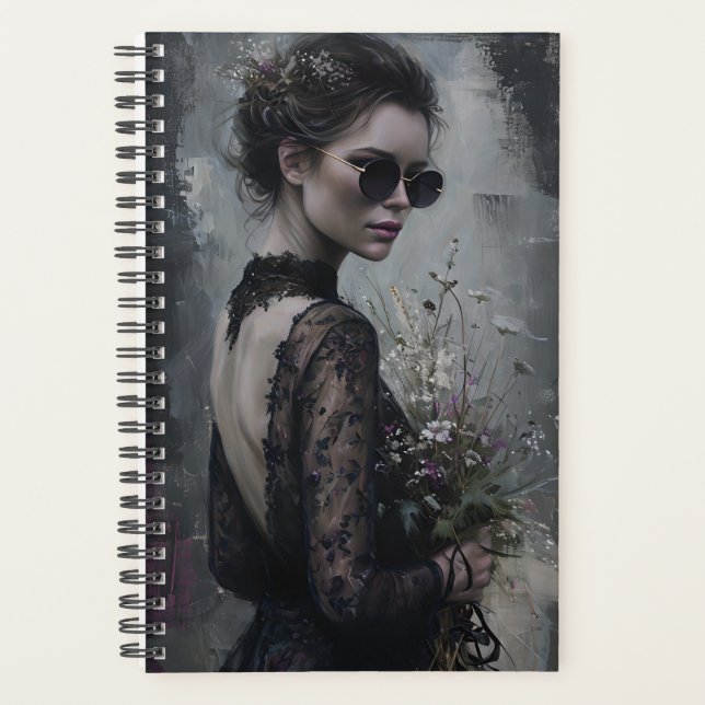 Dark Bride Gothic Fashion Planner Planer (Vorderseite)