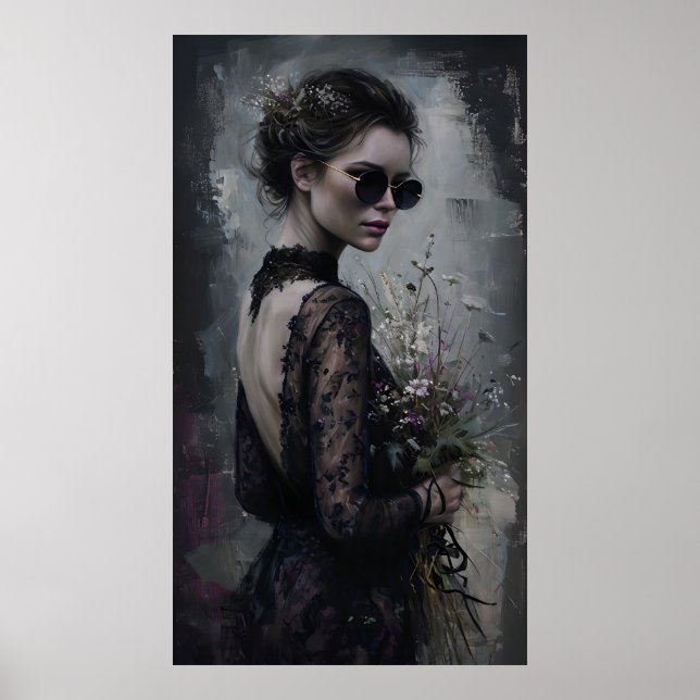 Dark Bride Poster - Gothic Fashion Wall Portrait (Vorne)