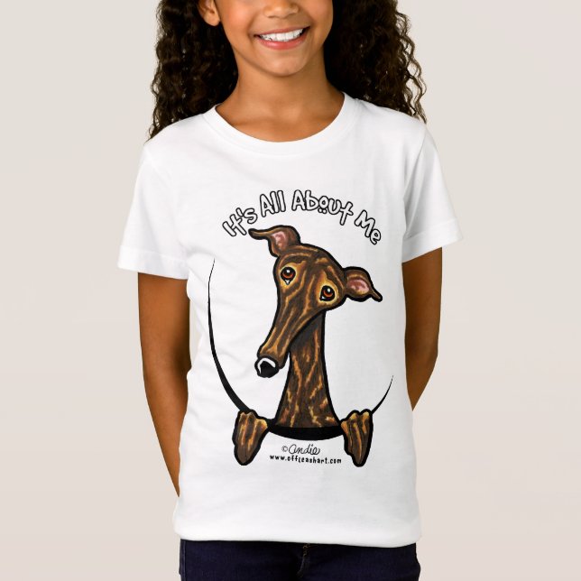 Dark Brindle Greyhound IAAM T-Shirt (Vorderseite)