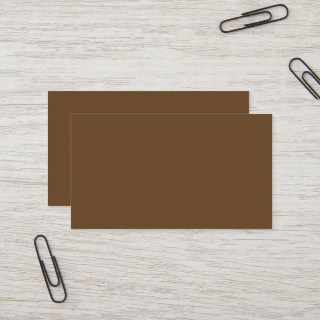 Dark Brown Business Card Visitenkarte (Vorderseite/Rückseite Beispiel)