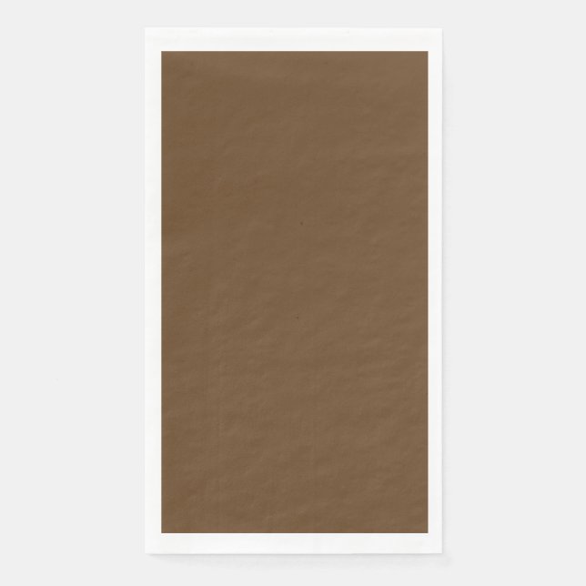 Dark Brown Guest Paper Napkin Serviette (Vorderseite)
