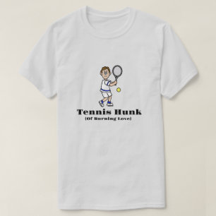Dark Brown Hair Male Tennis Hunk T - Shirt
