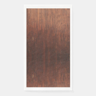 Dark Brown Imitats Wood Guest Paper Napkin Serviette