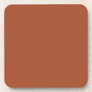 Dark Brown Terracotta Clay Solid Color 022-40-26 Getränkeuntersetzer