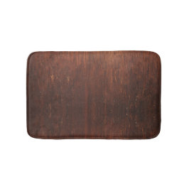Dark Brown Wood Badematte