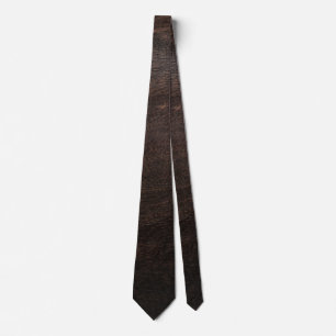 Dark Brown Wood Neck Tie Krawatte