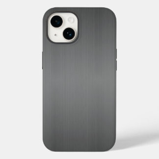 Dark Brushed Metal Look Case-Mate iPhone 14 Hülle
