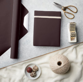 Dark Burgundy | Schlichtes Burgund Geschenkpapier