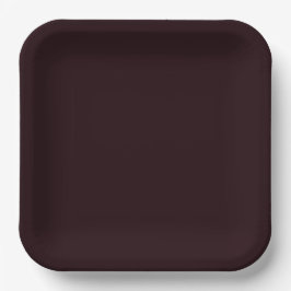 Dark Burgundy | Schlichtes Burgund Pappteller