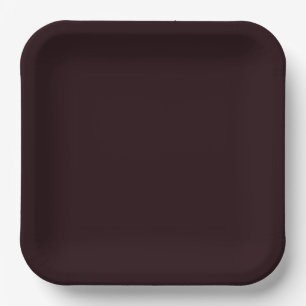 Dark Burgundy Schlichtes Burgund Pappteller