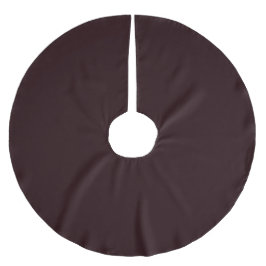 Dark Burgundy | Schlichtes Burgund Polyester Weihnachtsbaumdecke